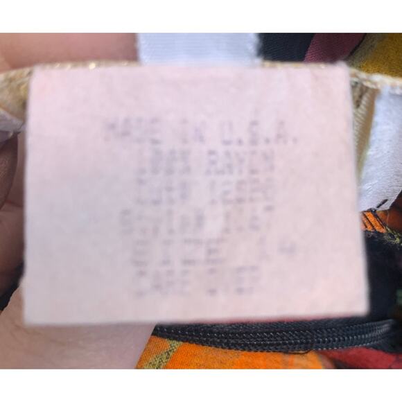 Cache' sz 14 Vintage Wide Leg High Rise Pleated Floral Pants Made in USA Rayon - Picture 7 of 8